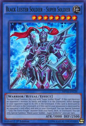 Black Luster Soldier - Super Soldier [MP16-EN136] Ultra Rare - Yu-Gi-Oh! - Card Brawlers | Quebec | Canada |