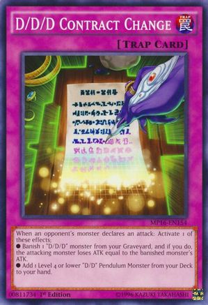 D/D/D Contract Change [MP16-EN154] Common - Yu-Gi-Oh! - Card Brawlers | Quebec | Canada |
