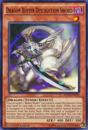 Dragon Buster Destruction Sword [MP16-EN190] Common - Yu-Gi-Oh! - Card Brawlers | Quebec | Canada |