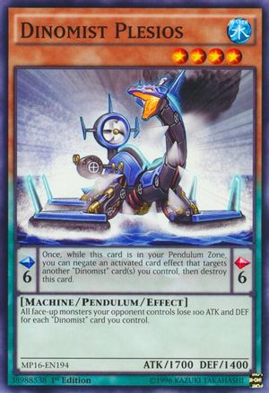 Dinomist Plesios [MP16-EN194] Common - Yu-Gi-Oh! - Card Brawlers | Quebec | Canada |
