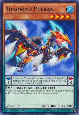 Dinomist Pteran [MP16-EN195] Rare - Yu-Gi-Oh! - Card Brawlers | Quebec | Canada |