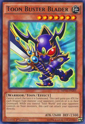 Toon Buster Blader [MP16-EN205] Rare - Yu-Gi-Oh! - Card Brawlers | Quebec | Canada |