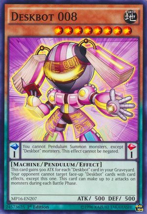 Deskbot 008 [MP16-EN207] Common - Yu-Gi-Oh! - Card Brawlers | Quebec | Canada |