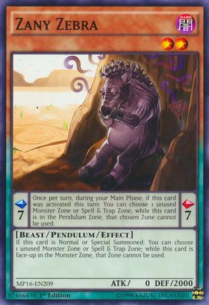 Zany Zebra [MP16-EN209] Common - Yu-Gi-Oh! - Card Brawlers | Quebec | Canada |
