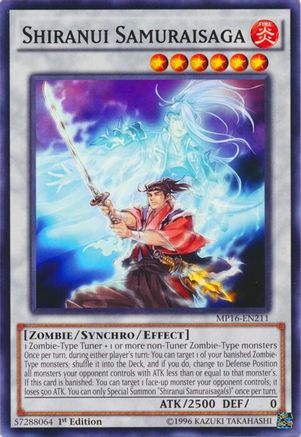 Shiranui Samuraisaga [MP16-EN211] Common - Yu-Gi-Oh! - Card Brawlers | Quebec | Canada |