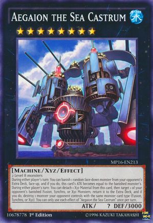 Aegaion the Sea Castrum [MP16-EN213] Common - Yu-Gi-Oh! - Card Brawlers | Quebec | Canada |