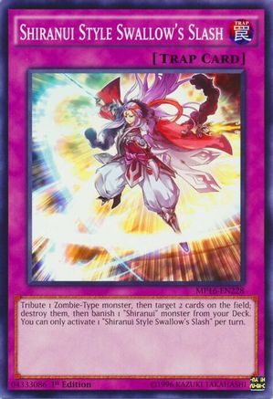 Shiranui Style Swallow's Slash [MP16-EN228] Common - Yu-Gi-Oh! - Card Brawlers | Quebec | Canada |
