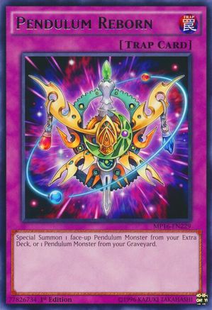 Pendulum Reborn [MP16-EN229] Rare - Yu-Gi-Oh! - Card Brawlers | Quebec | Canada |