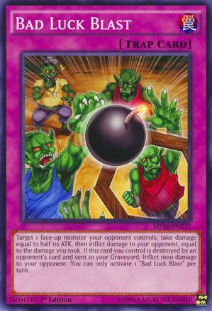 Bad Luck Blast [MP16-EN232] Common - Yu-Gi-Oh! - Card Brawlers | Quebec | Canada |