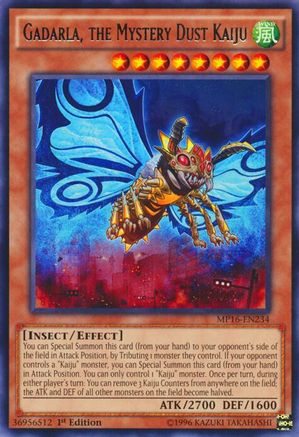 Gadarla, the Mystery Dust Kaiju [MP16-EN234] Rare - Yu-Gi-Oh! - Card Brawlers | Quebec | Canada |
