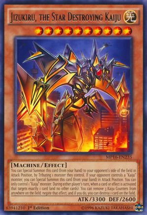 Jizukiru, the Star Destroying Kaiju [MP16-EN235] Rare - Yu-Gi-Oh! - Card Brawlers | Quebec | Canada |