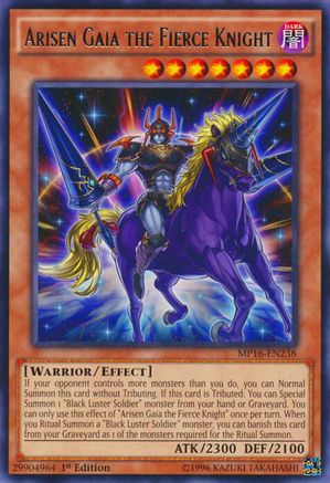 Arisen Gaia the Fierce Knight [MP16-EN238] Rare - Yu-Gi-Oh! - Card Brawlers | Quebec | Canada |