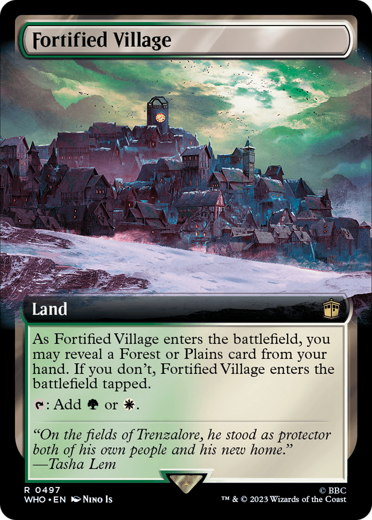 Fortified Village (Extended Art) [Doctor Who] - Magic: The Gathering - Card Brawlers | Quebec | Canada |