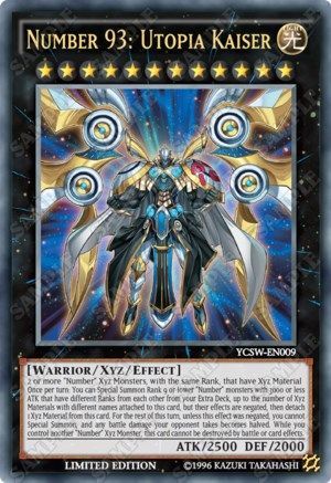 Number 93: Utopia Kaiser [YCSW-EN009] Ultra Rare - Yu-Gi-Oh! - Card Brawlers | Quebec | Canada |