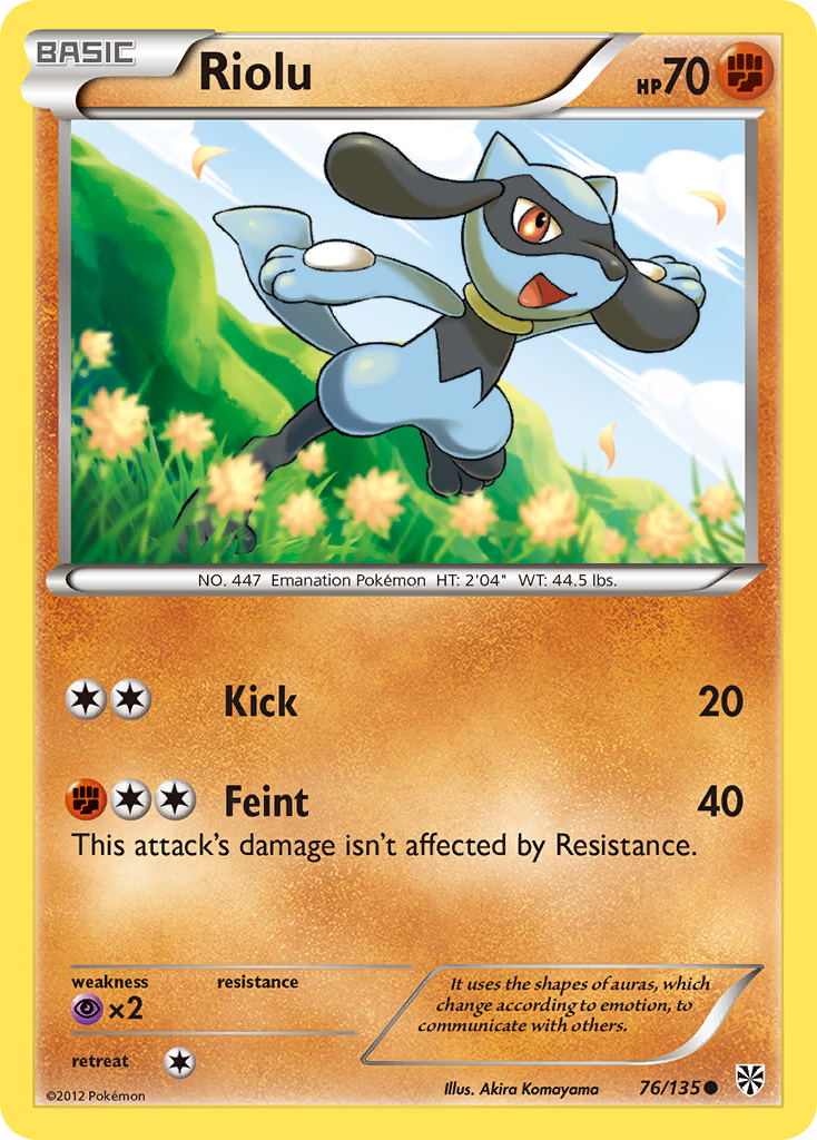 Riolu (76/135) [Black & White: Plasma Storm] - Pokémon - Card Brawlers | Quebec | Canada |