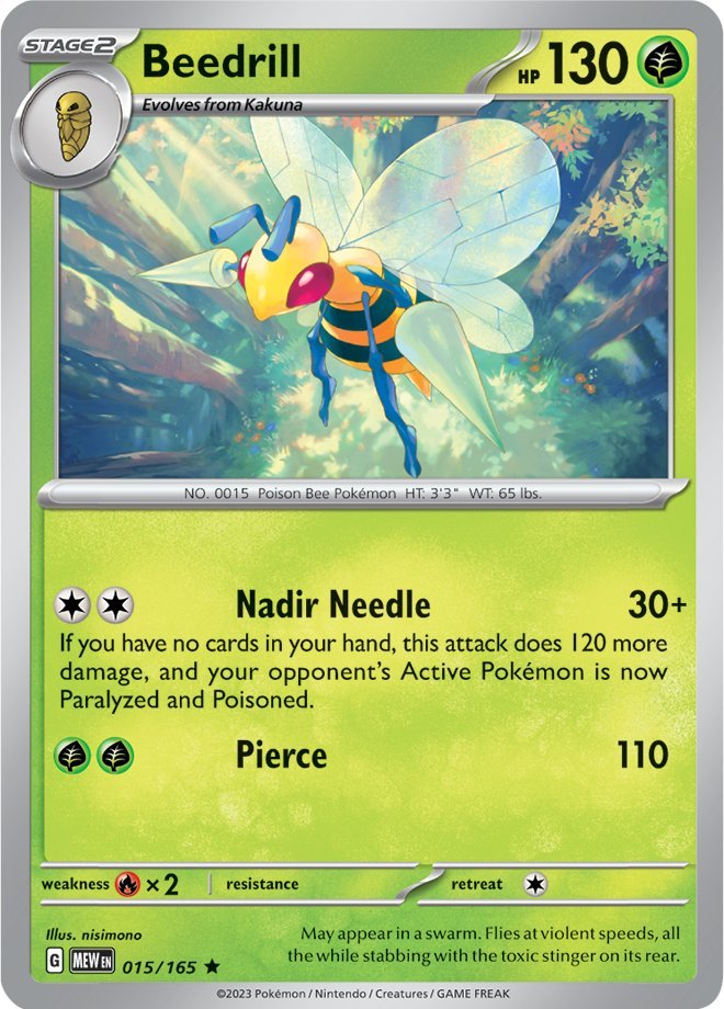 Beedrill (015/165) [Scarlet & Violet 151] - Pokémon - Card Brawlers | Quebec | Canada |