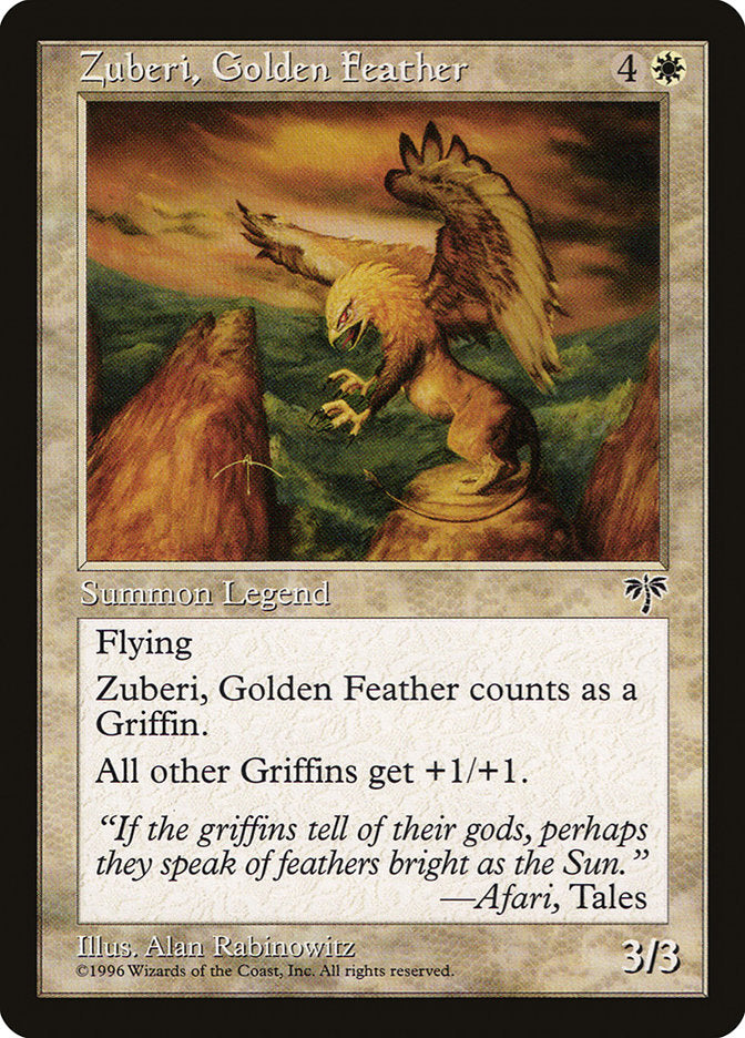 Zuberi, Golden Feather [Mirage] - Magic: The Gathering - Card Brawlers | Quebec | Canada |