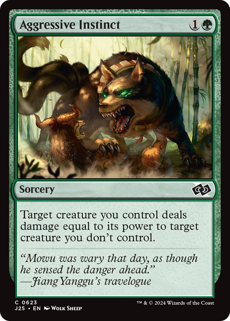Aggressive Instinct [Foundations Jumpstart] - Magic: The Gathering - Card Brawlers | Quebec | Canada |