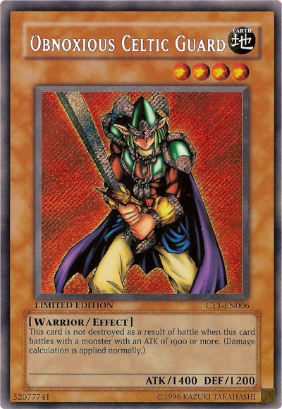 Obnoxious Celtic Guard [CT1-EN006] Secret Rare - Yu-Gi-Oh! - Card Brawlers | Quebec | Canada |