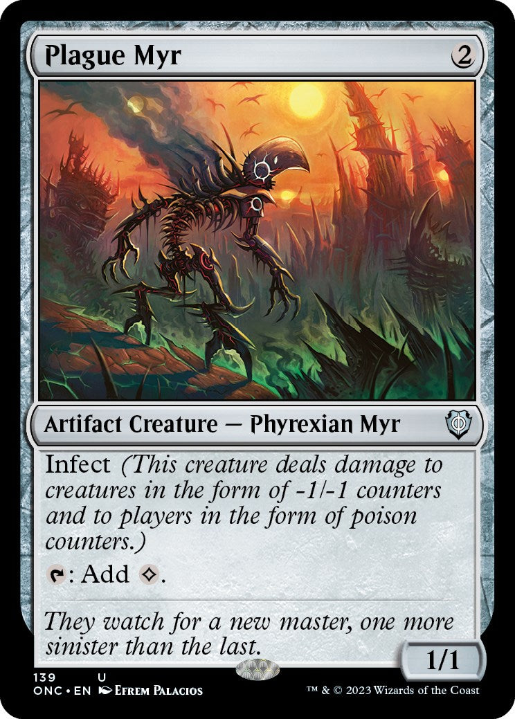 Plague Myr [Phyrexia: All Will Be One Commander] - Magic: The Gathering - Card Brawlers | Quebec | Canada |