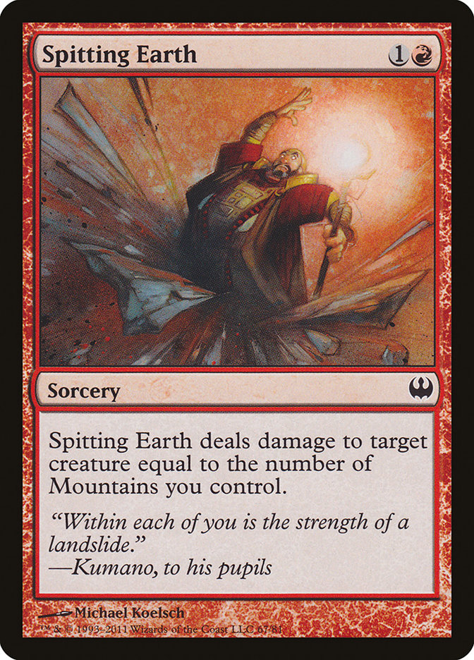 Spitting Earth [Duel Decks: Knights vs. Dragons] - Magic: The Gathering - Card Brawlers | Quebec | Canada |