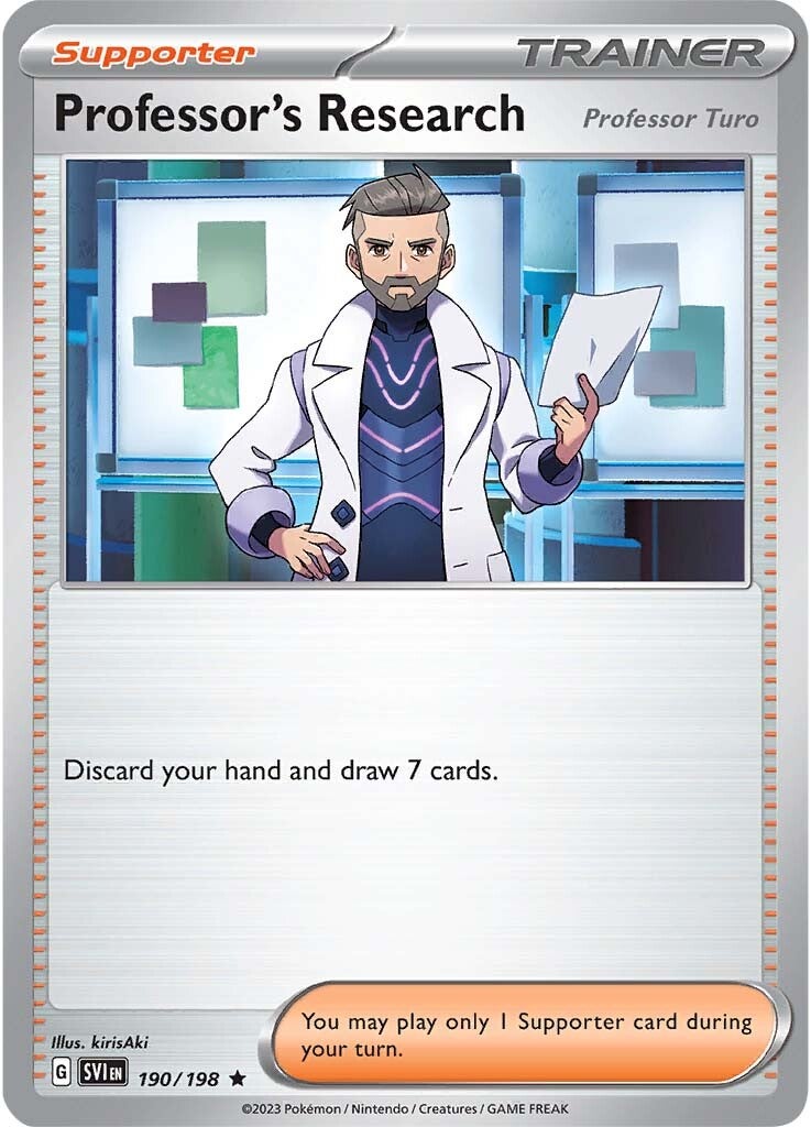Professor's Research (Professor Turo) (190/198) [Scarlet & Violet: Base Set] - Pokémon - Card Brawlers | Quebec | Canada |