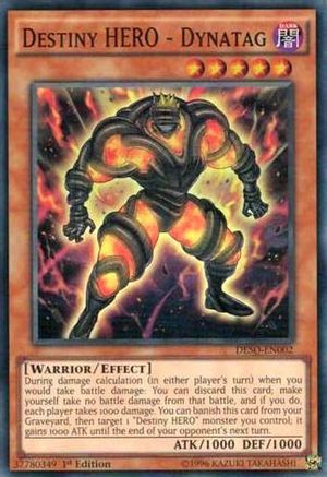 Destiny HERO - Dynatag [DESO-EN002] Super Rare - Yu-Gi-Oh! - Card Brawlers | Quebec | Canada |