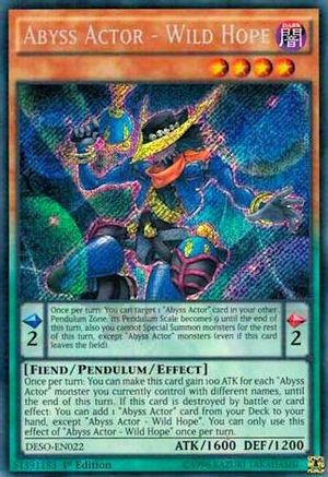 Abyss Actor - Wild Hope [DESO-EN022] Secret Rare - Yu-Gi-Oh! - Card Brawlers | Quebec | Canada |