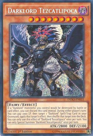 Darklord Tezcatlipoca [DESO-EN031] Secret Rare - Yu-Gi-Oh! - Card Brawlers | Quebec | Canada |
