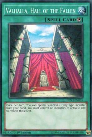Valhalla, Hall of the Fallen [DESO-EN055] Super Rare - Yu-Gi-Oh! - Card Brawlers | Quebec | Canada |