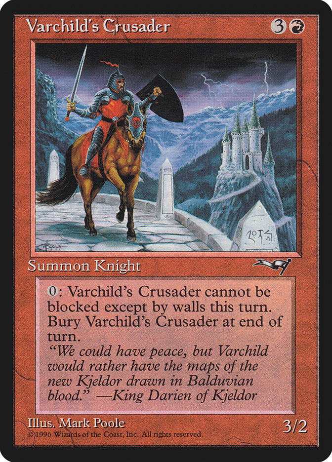 Varchild's Crusader (Brown Horse) [Alliances] - Magic: The Gathering - Card Brawlers | Quebec | Canada |