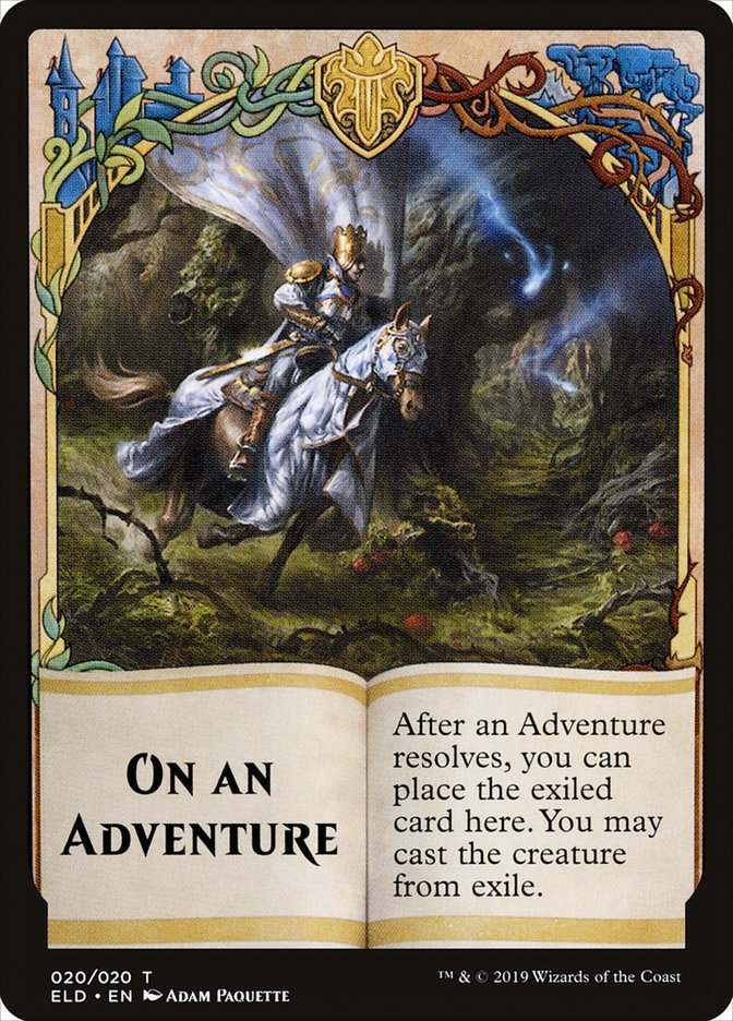 On an Adventure Token [Throne of Eldraine Tokens] - Magic: The Gathering - Card Brawlers | Quebec | Canada |
