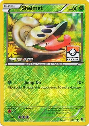 Shelmet (8/111) (League Promo 2nd Place) [XY: Furious Fists] - Pokémon - Card Brawlers | Quebec | Canada |