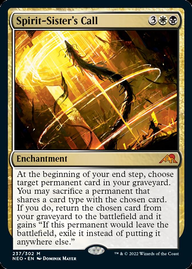 Spirit-Sister's Call [Kamigawa: Neon Dynasty] - Magic: The Gathering - Card Brawlers | Quebec | Canada |