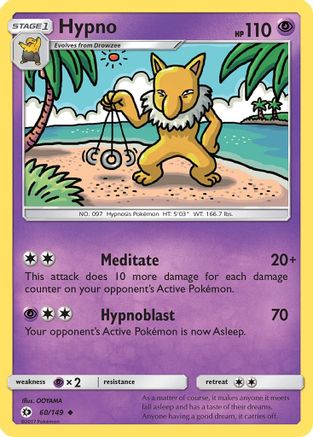 Hypno (60/149) [Sun & Moon: Base Set] - Pokémon - Card Brawlers | Quebec | Canada |