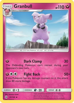 Granbull (91/149) [Sun & Moon: Base Set] - Pokémon - Card Brawlers | Quebec | Canada |