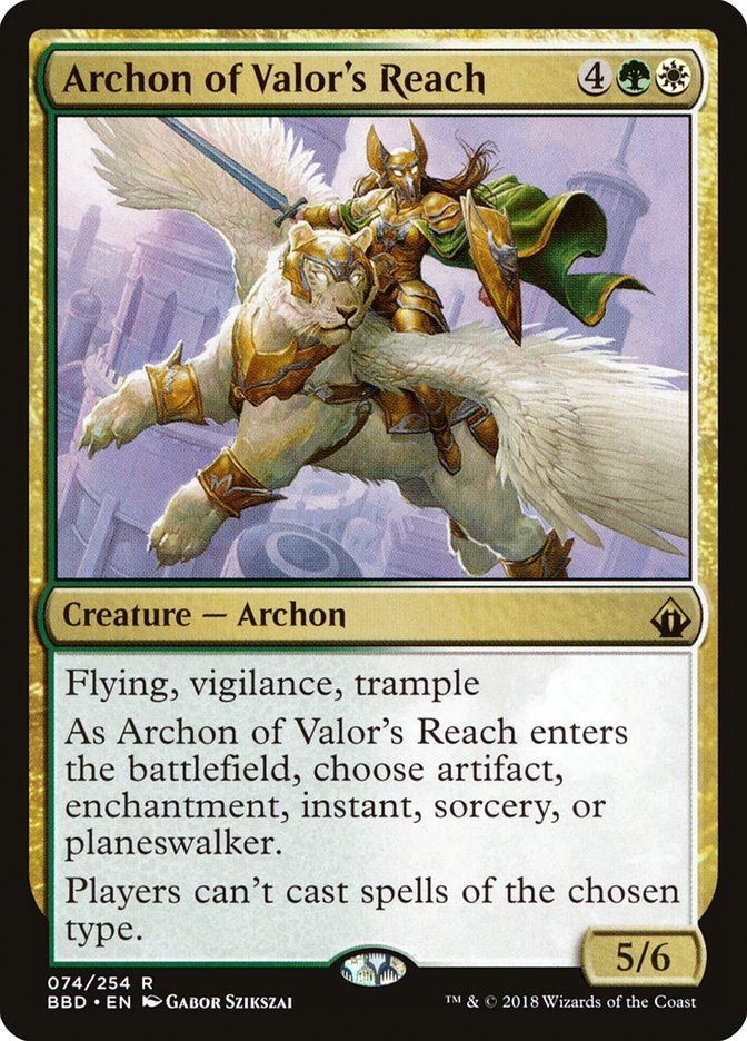 Archon of Valor's Reach [Battlebond] - Magic: The Gathering - Card Brawlers | Quebec | Canada |
