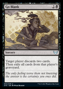Go Blank [Strixhaven: School of Mages] - Magic: The Gathering - Card Brawlers | Quebec | Canada |
