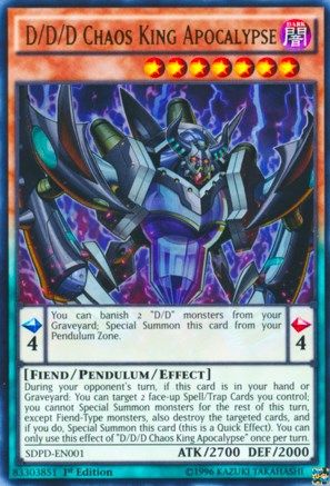 D/D/D Chaos King Apocalypse [SDPD-EN001] Ultra Rare - Yu-Gi-Oh! - Card Brawlers | Quebec | Canada |