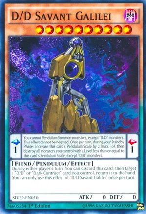 D/D Savant Galilei [SDPD-EN010] Common - Yu-Gi-Oh! - Card Brawlers | Quebec | Canada |