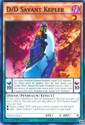D/D Savant Kepler [SDPD-EN011] Common - Yu-Gi-Oh! - Card Brawlers | Quebec | Canada |