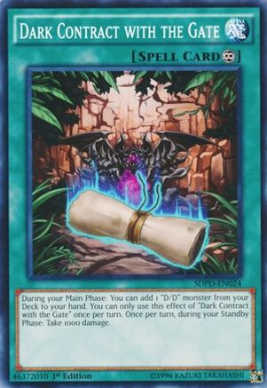 Dark Contract with the Gate [SDPD-EN024] Common - Yu-Gi-Oh! - Card Brawlers | Quebec | Canada |