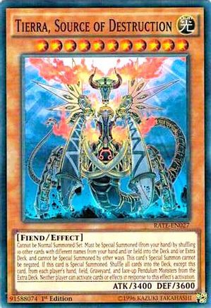 Tierra, Source of Destruction [RATE-EN027] Super Rare - Yu-Gi-Oh! - Card Brawlers | Quebec | Canada |