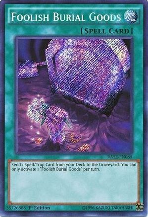 Foolish Burial Goods [RATE-EN065] Secret Rare - Yu-Gi-Oh! - Card Brawlers | Quebec | Canada |
