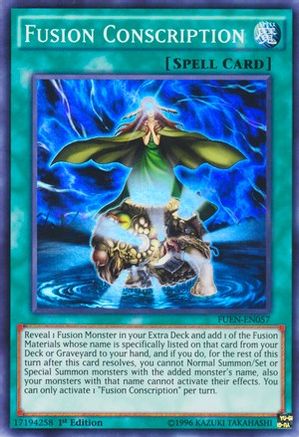 Fusion Conscription [FUEN-EN057] Super Rare - Yu-Gi-Oh! - Card Brawlers | Quebec | Canada |