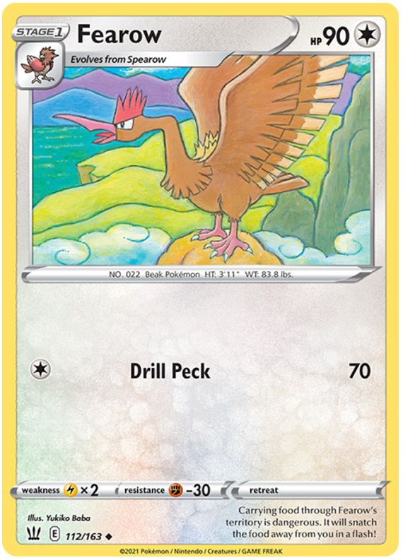Fearow (112/163) [Sword & Shield: Battle Styles] - Pokémon - Card Brawlers | Quebec | Canada |