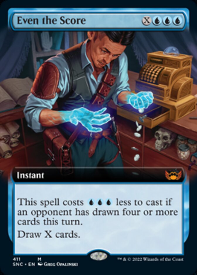 Even the Score (Extended Art) [Streets of New Capenna] - Magic: The Gathering - Card Brawlers | Quebec | Canada |