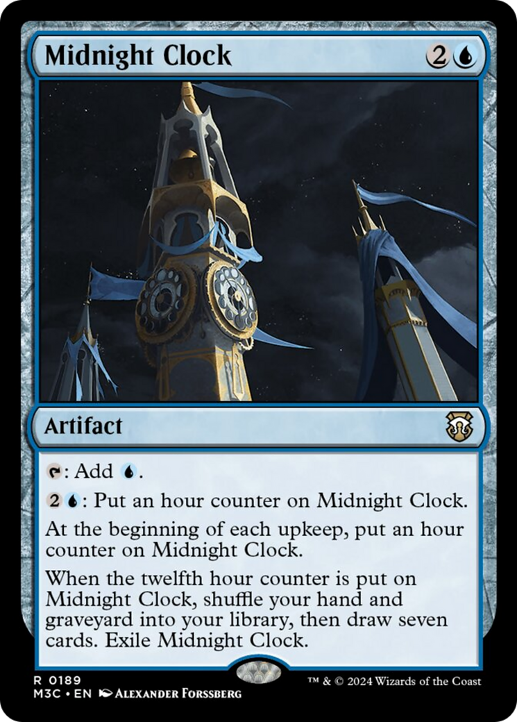 Midnight Clock (Ripple Foil) [Modern Horizons 3 Commander] - Magic: The Gathering - Card Brawlers | Quebec | Canada |