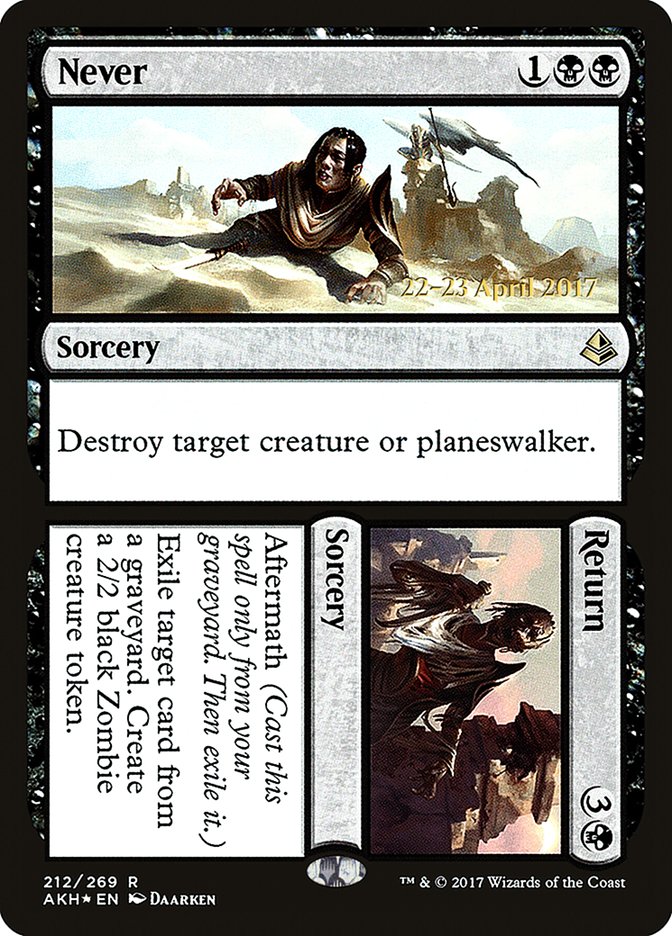 Never // Return [Amonkhet Prerelease Promos] - Magic: The Gathering - Card Brawlers | Quebec | Canada |