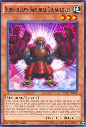 Superheavy Samurai Gigagloves [SP17-EN010] Starfoil Rare - Yu-Gi-Oh! - Card Brawlers | Quebec | Canada |